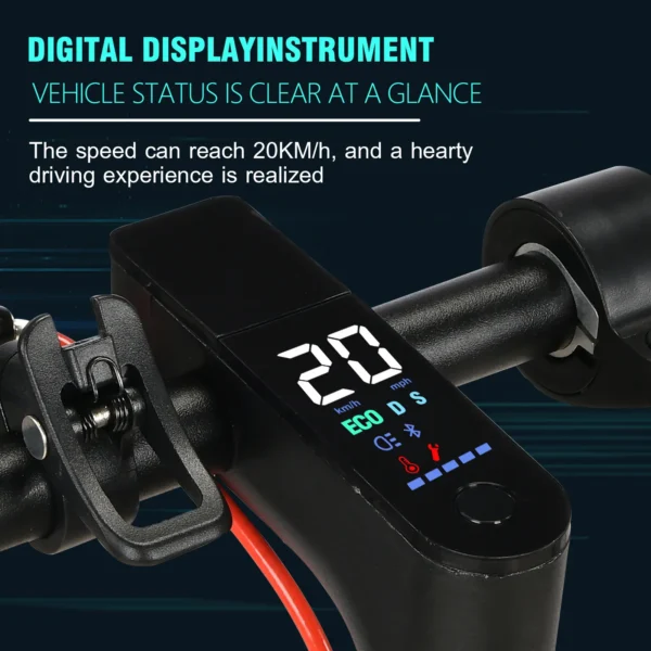 ELEVEV electric scooter folded next to backpack
