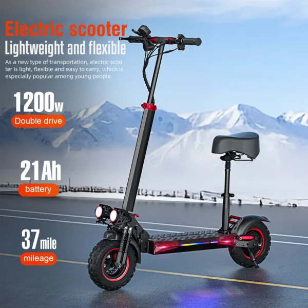 Foldable Electric Scooter for Adults – Lightweight & Long-Range Commuter