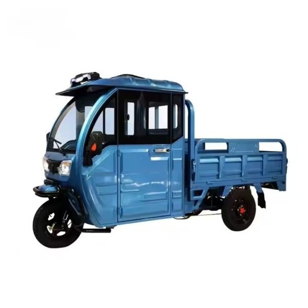 "Senior Riding a Folding Electric Tricycle"