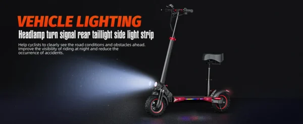 ELEVEV Urban Commuter Electric Scooter-Long Range & Portable Design