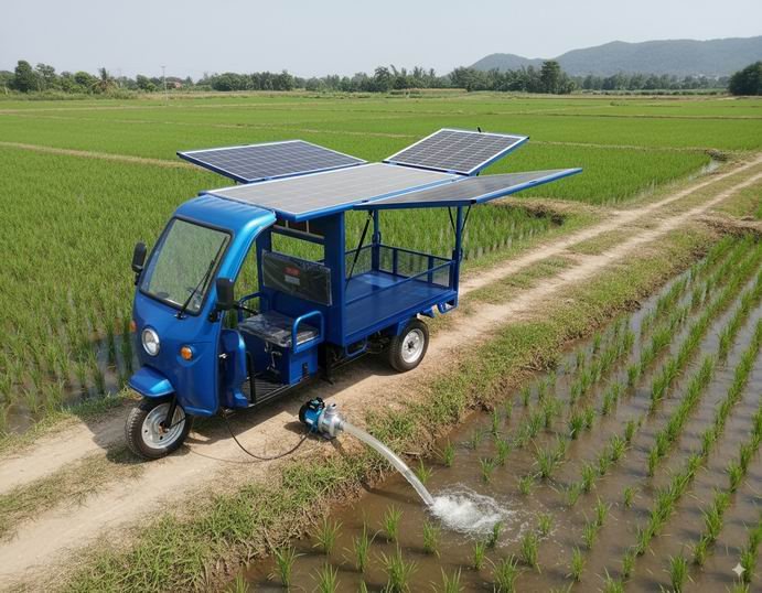 e-trike-solar-charging-panel