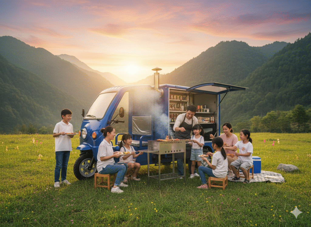 folding solar electric trike