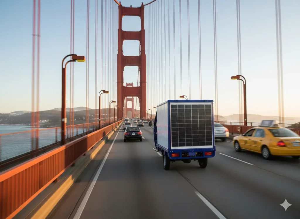 solar electric tricycle