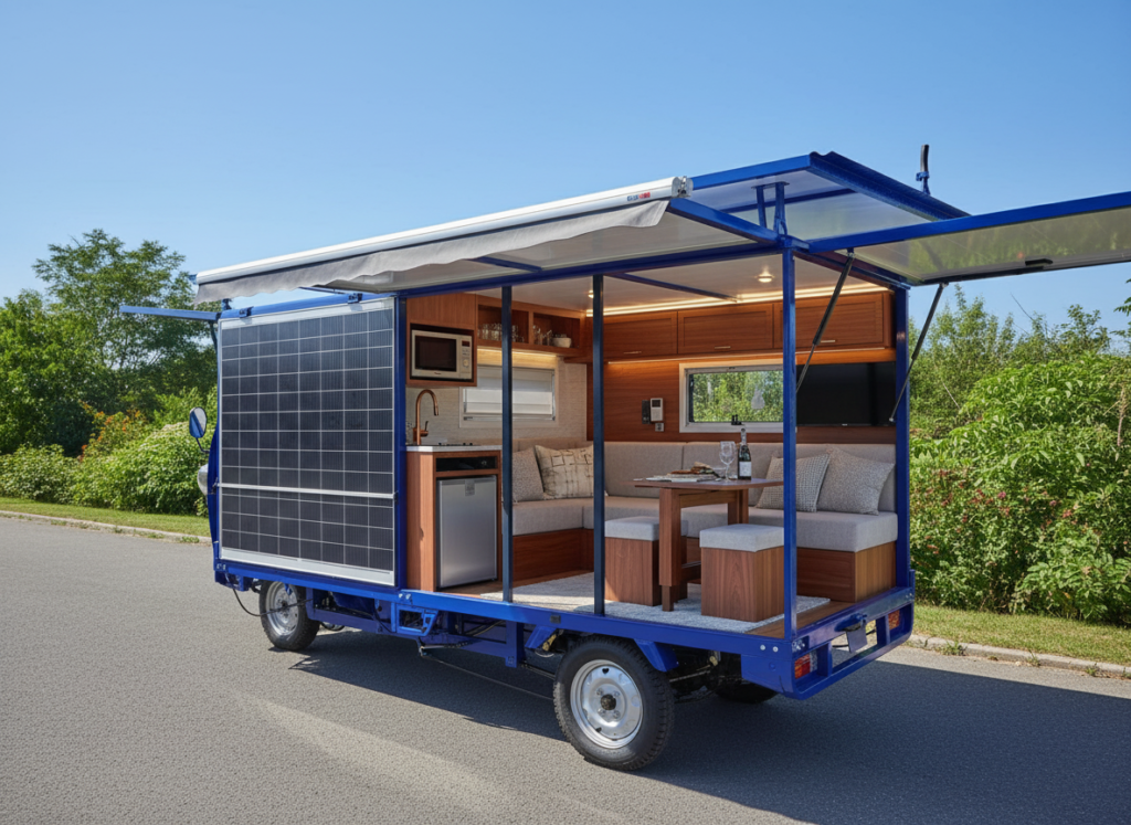 Adventure Solar Trike Touring on scenic outdoor routes